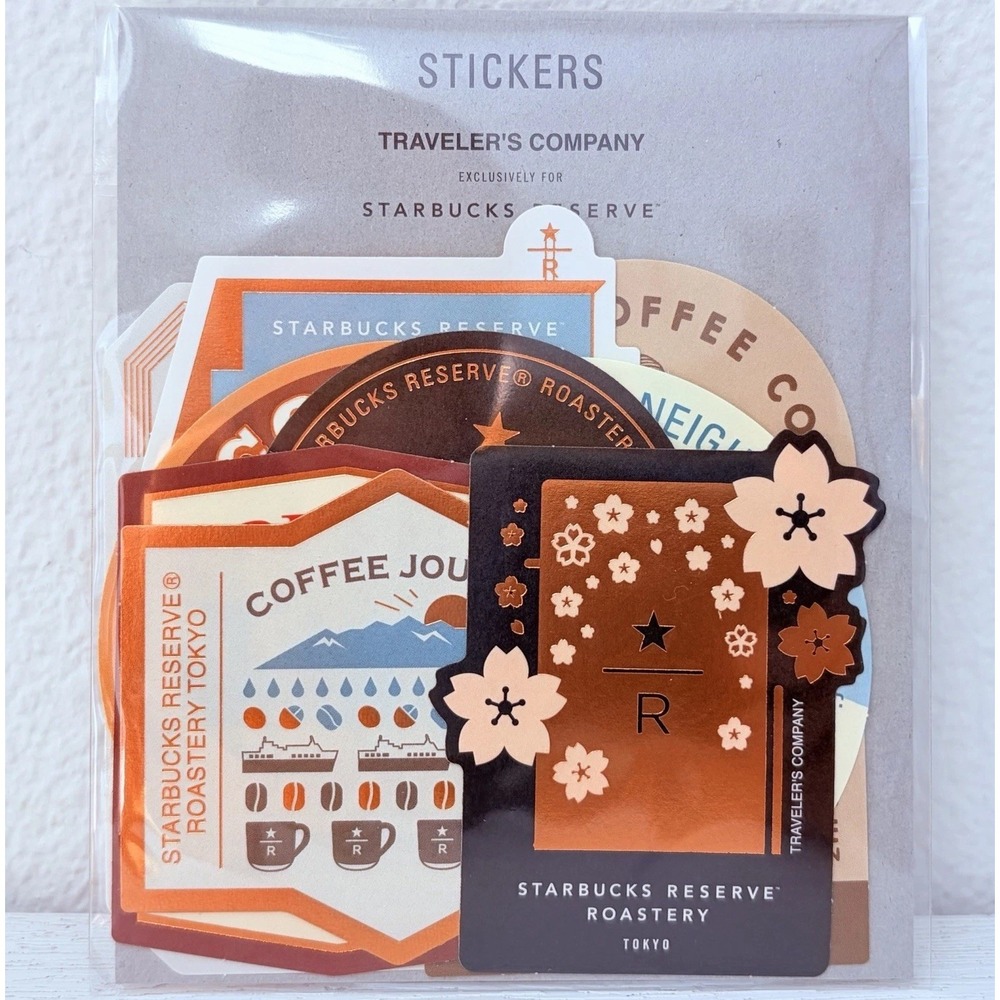 TRAVELER'S notebook Starbucks Reserve Roastery Tokyo Stickers Set Limited JAPAN